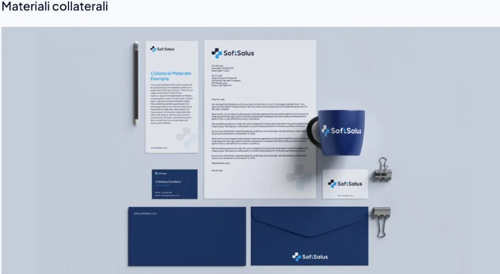 SoftSalus brand collateral materials