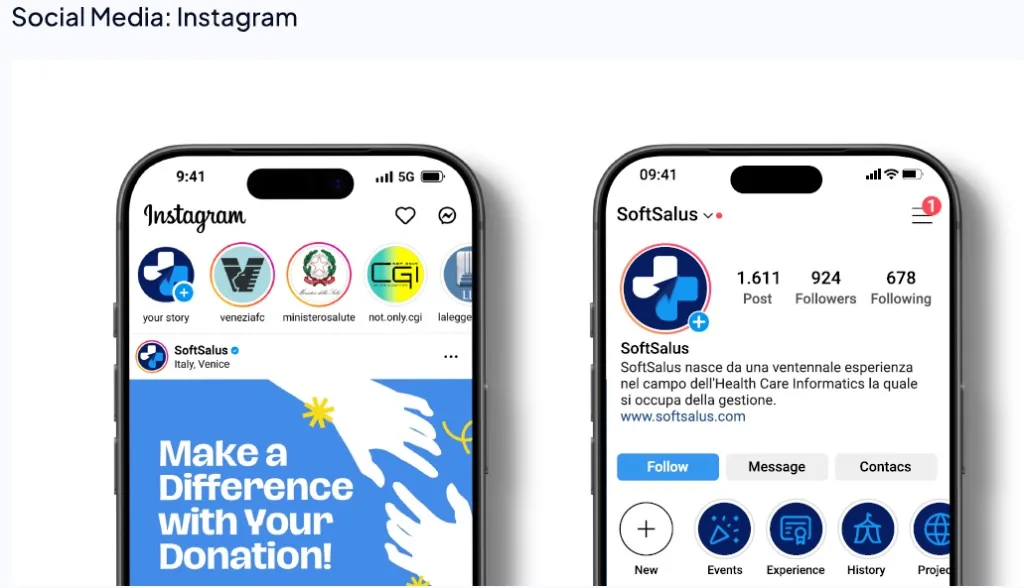SoftSalus Instagram profile and feed